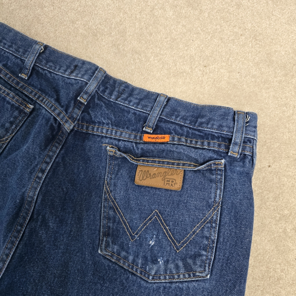 Wrangler FR47MLW (C)Jeans Mens 38x32 Flame Resistant Regular Fit Straight Denim - Picture 4 of 4